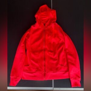 BRIGHT Coral Under Amour Zip-Up Hoodie